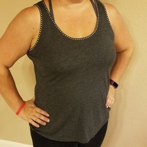 Grey, Mossimo tank with studs, XL